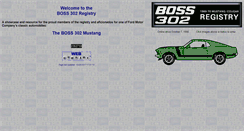 Desktop Screenshot of boss302.com